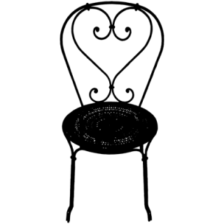 Chaise rétro noire