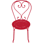 Chaise retro rouge