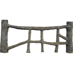 Garde corps faux bois