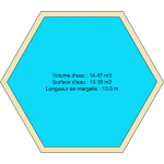 Piscine hexagonale