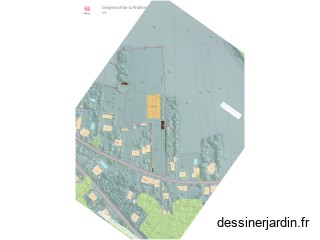 Plan jardin maison Bierges piste