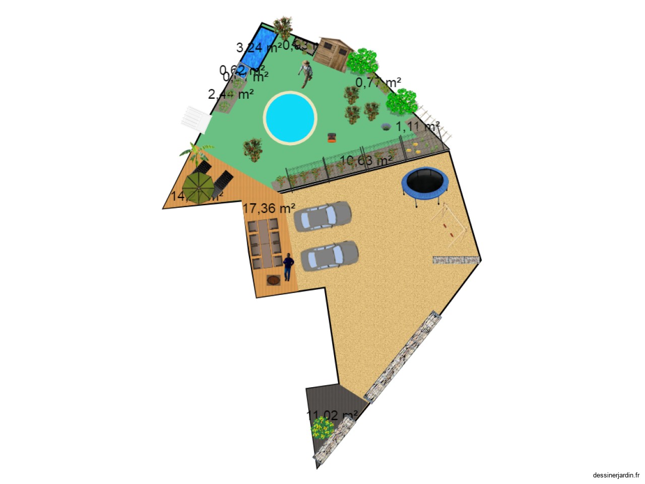 jardin partie supérieur