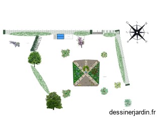 plan  jardin anglais