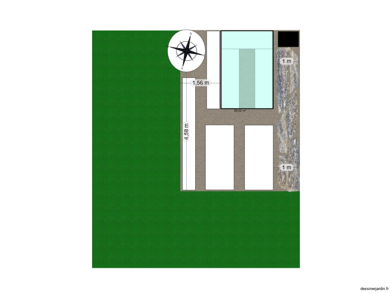 Potager lagery fond de jardin