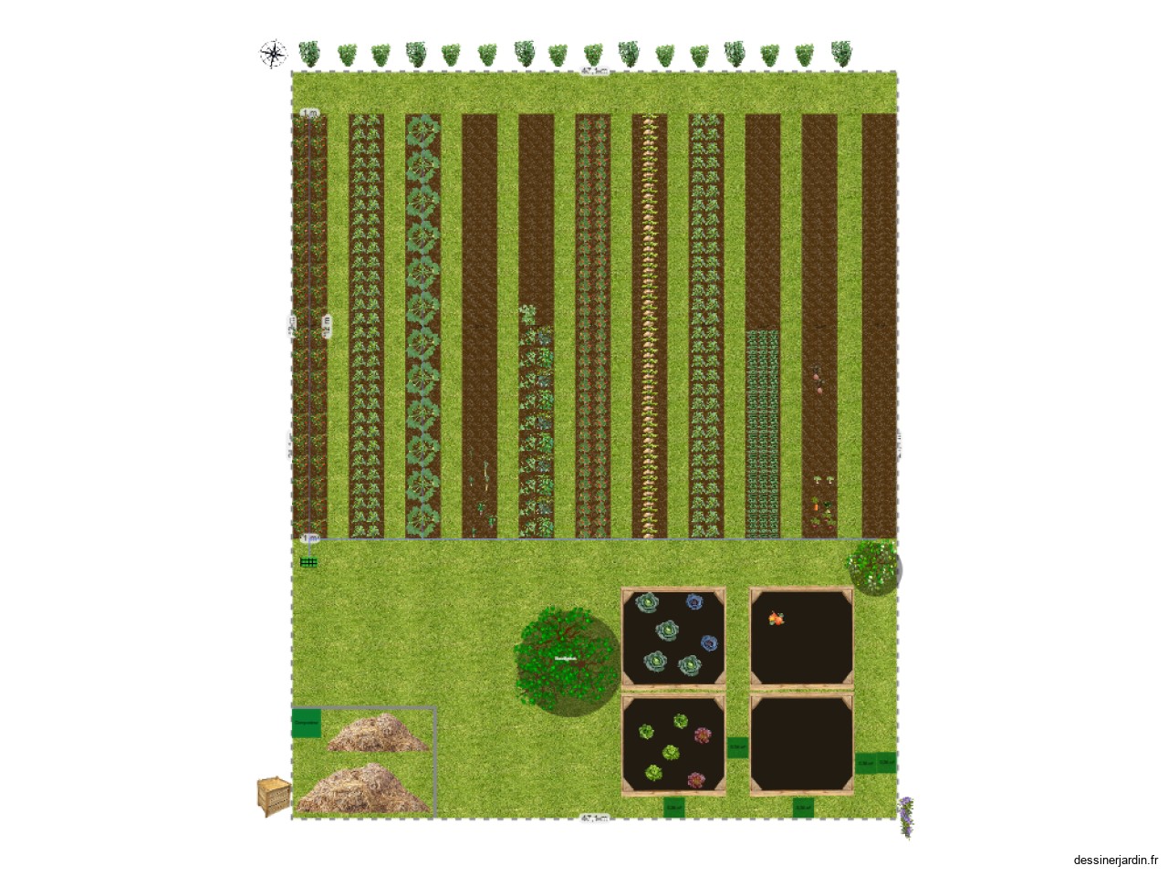 Création du potager