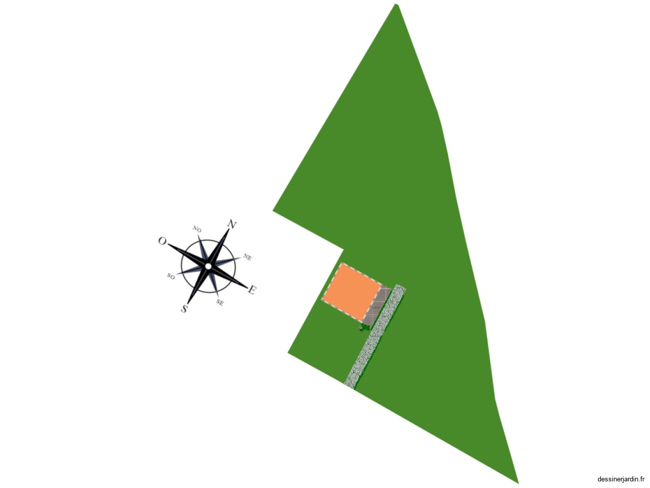 jardin autour de la maison