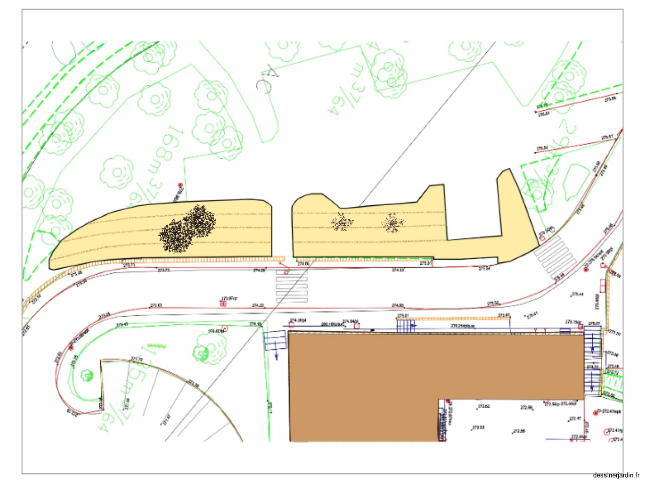 Plan végétalisation talus Hotel de Ville 2025