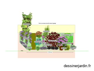 Jardin devant garage sans Linocera