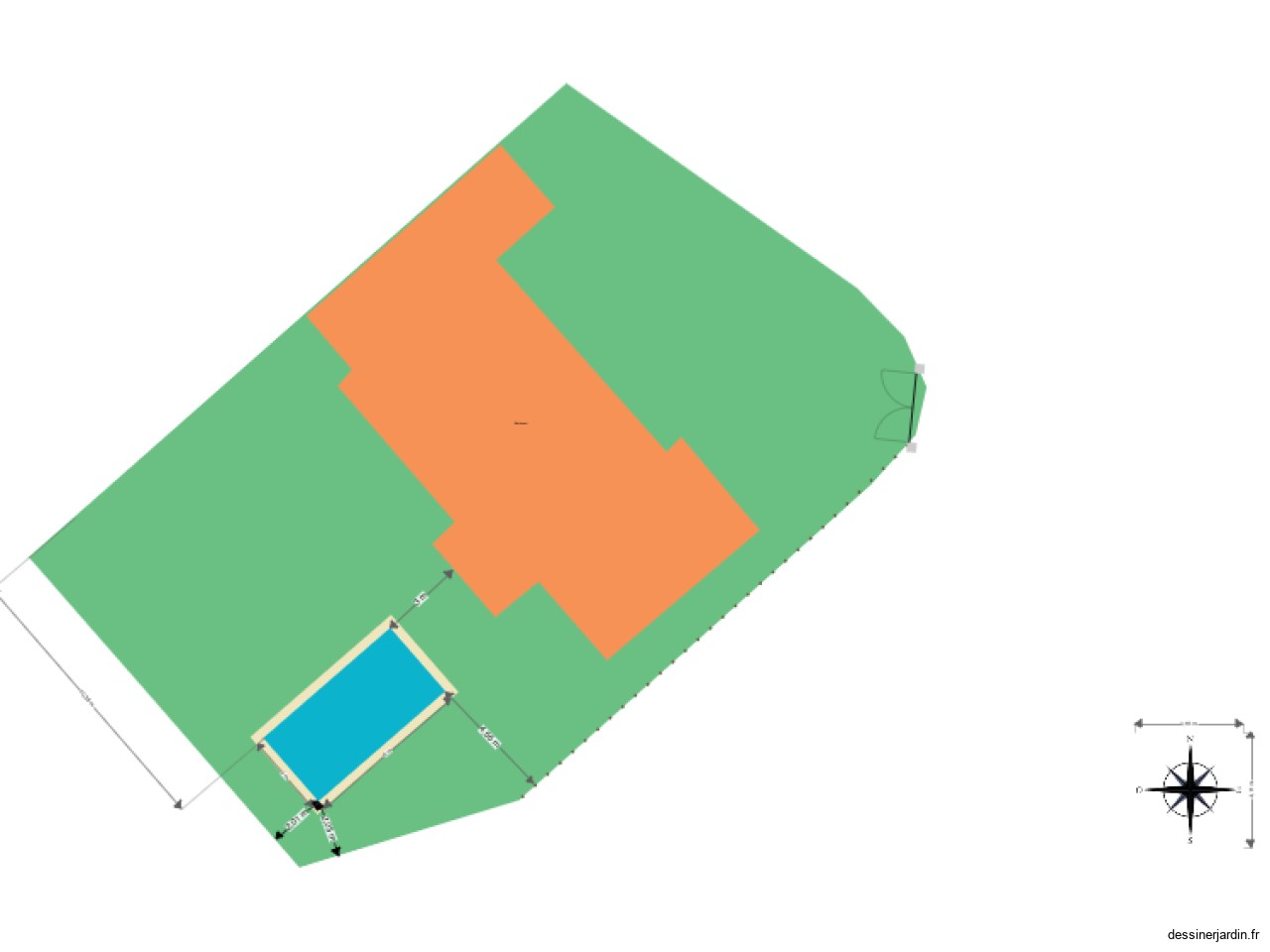 maison avec piscine simple