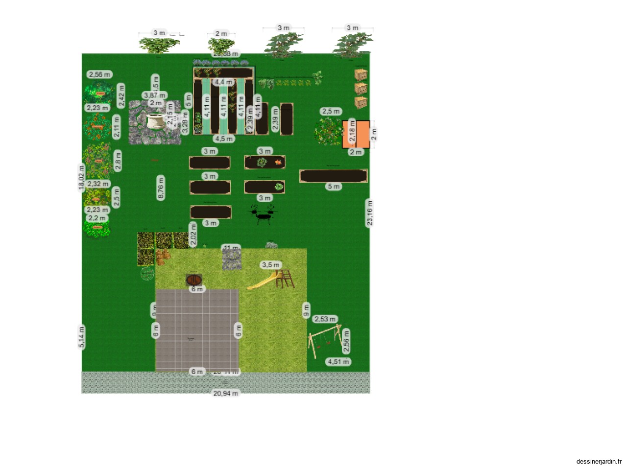 plan jardin
