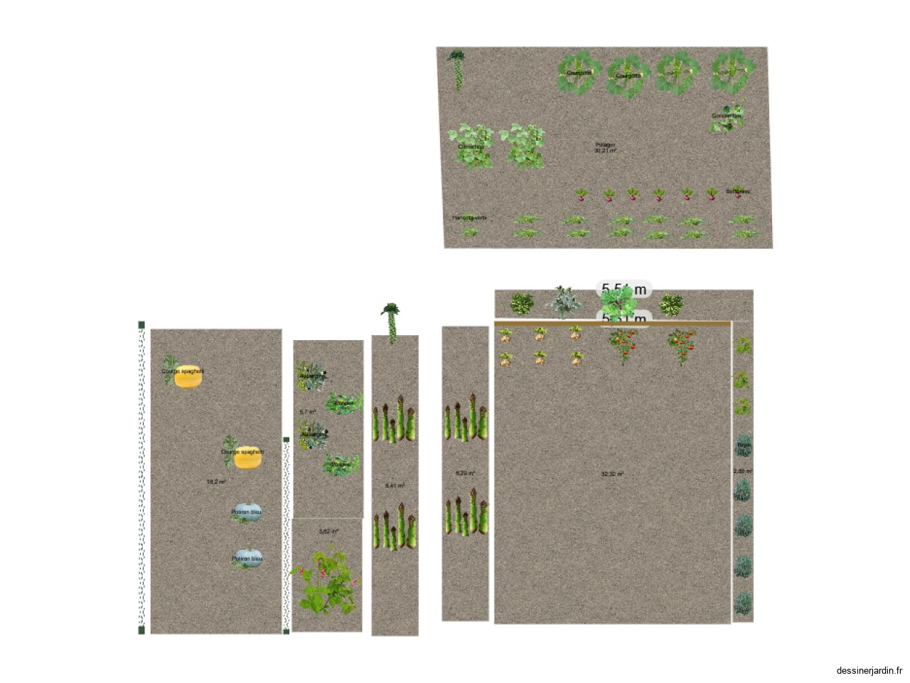 plan potager vierge