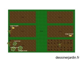 plan du potager chez Lucien