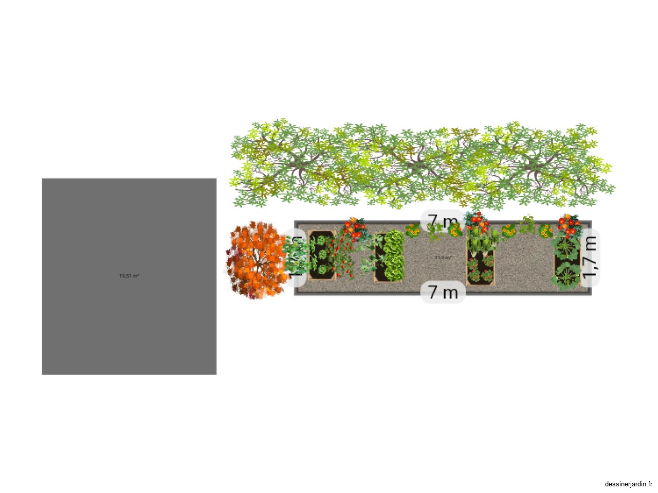 Potager carr&eacute; 