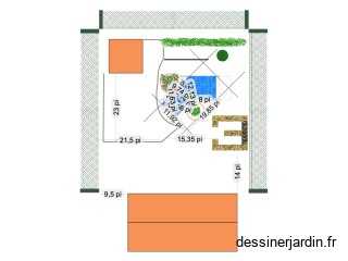 Cour arri&egrave;re - jardin - &Eacute;tang