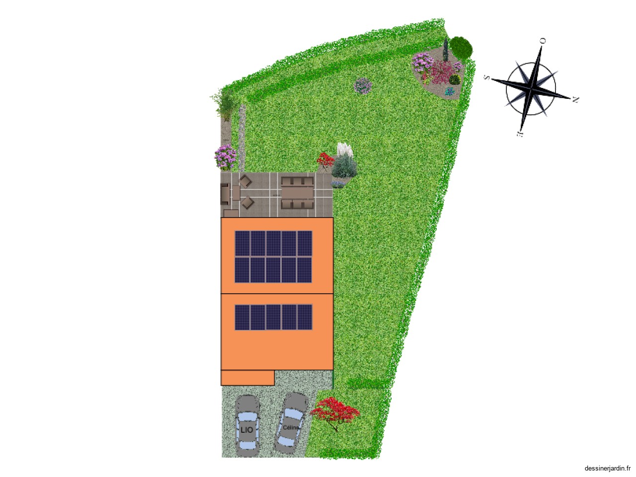 Plan jardin