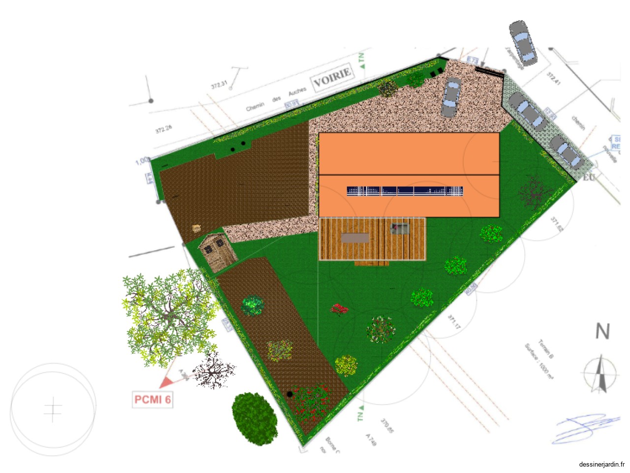 terrain sans piscine