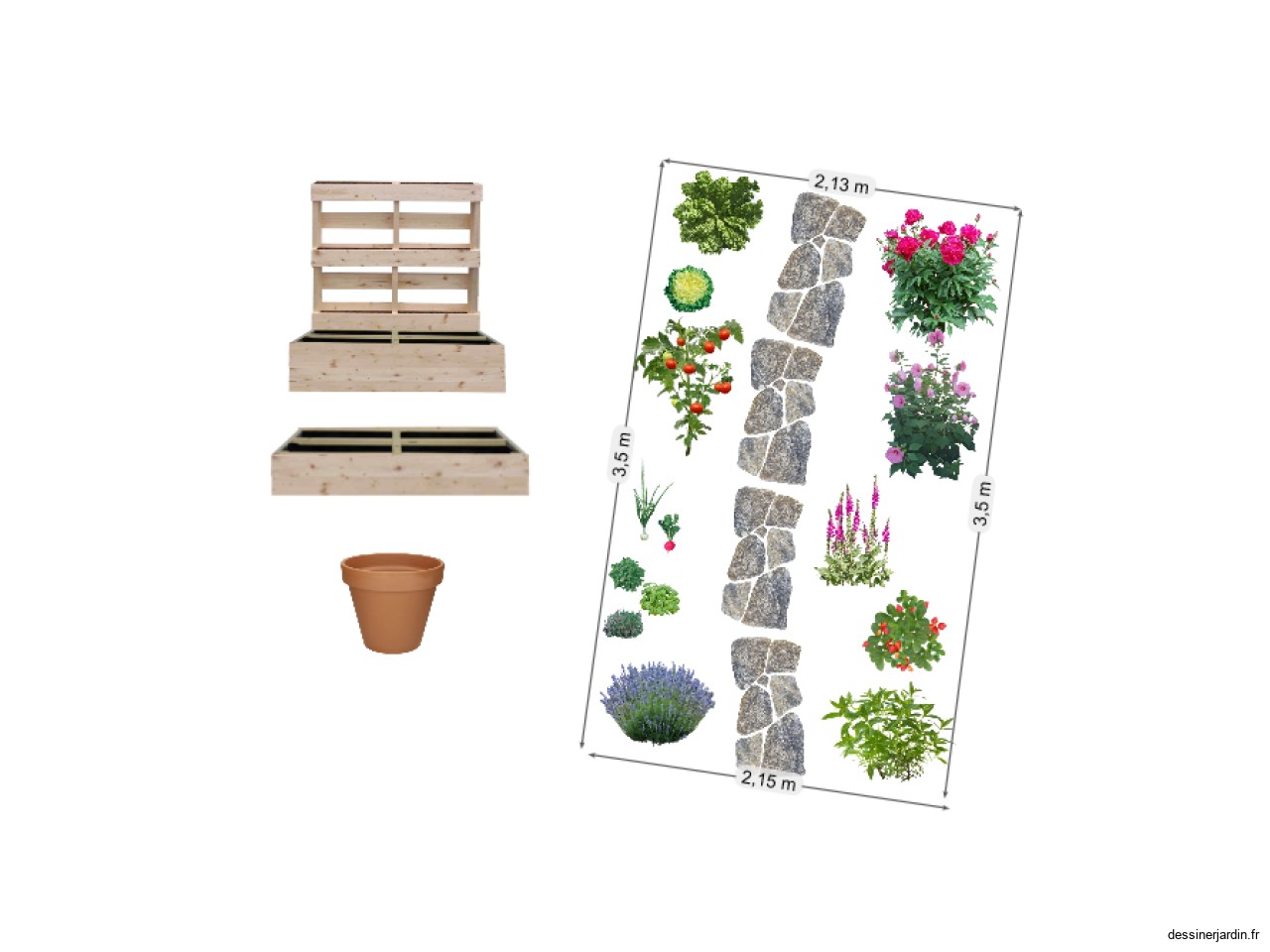 jardin dans residence 