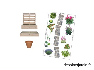 jardin dans residence 