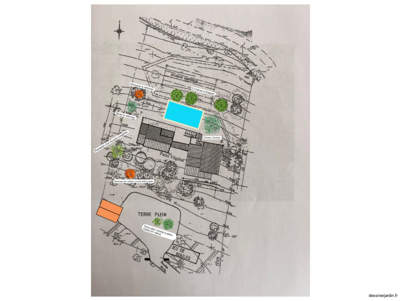 Plan Marechalle Travaux de taille et plantations automne