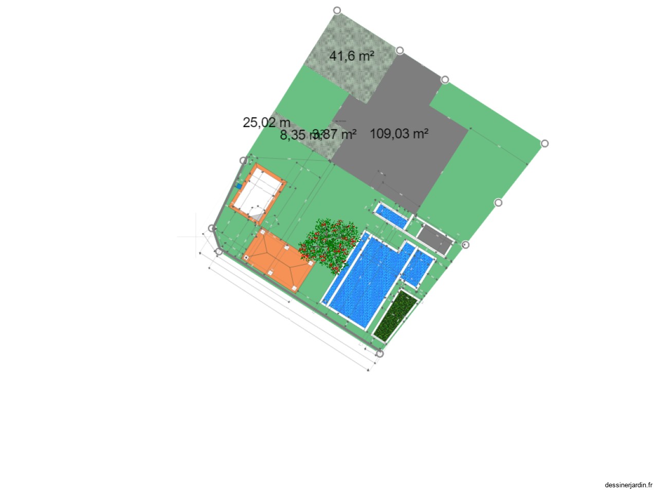 plan de masse avec rideau piscine new