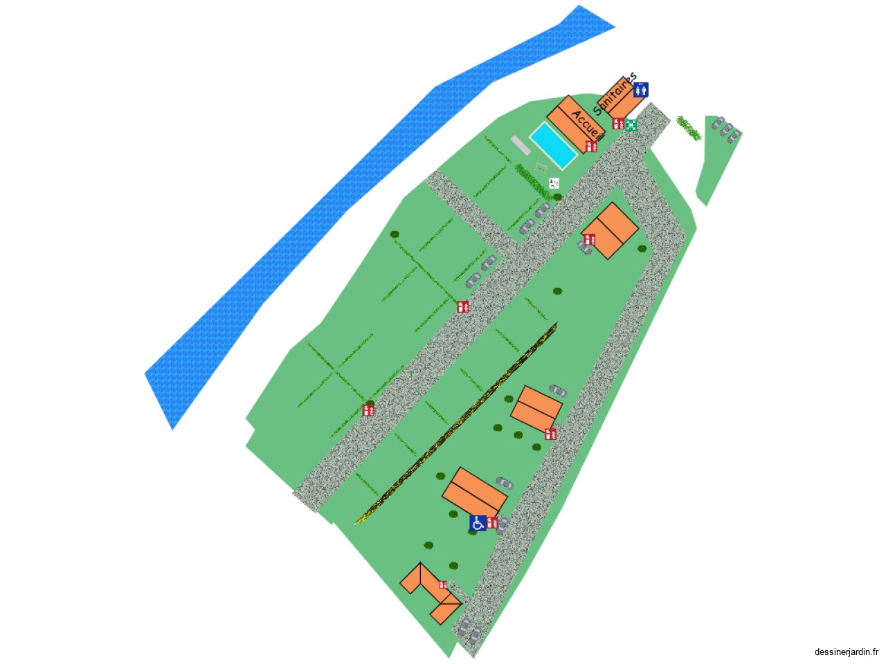 camping plan SANS CHALET