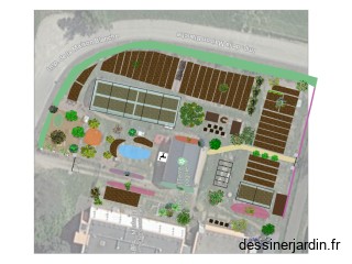Plan de masse jardin paill
