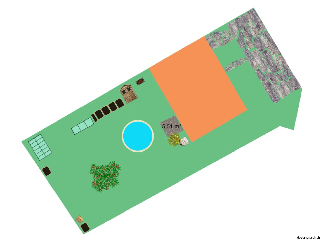 plan terrain et jardin