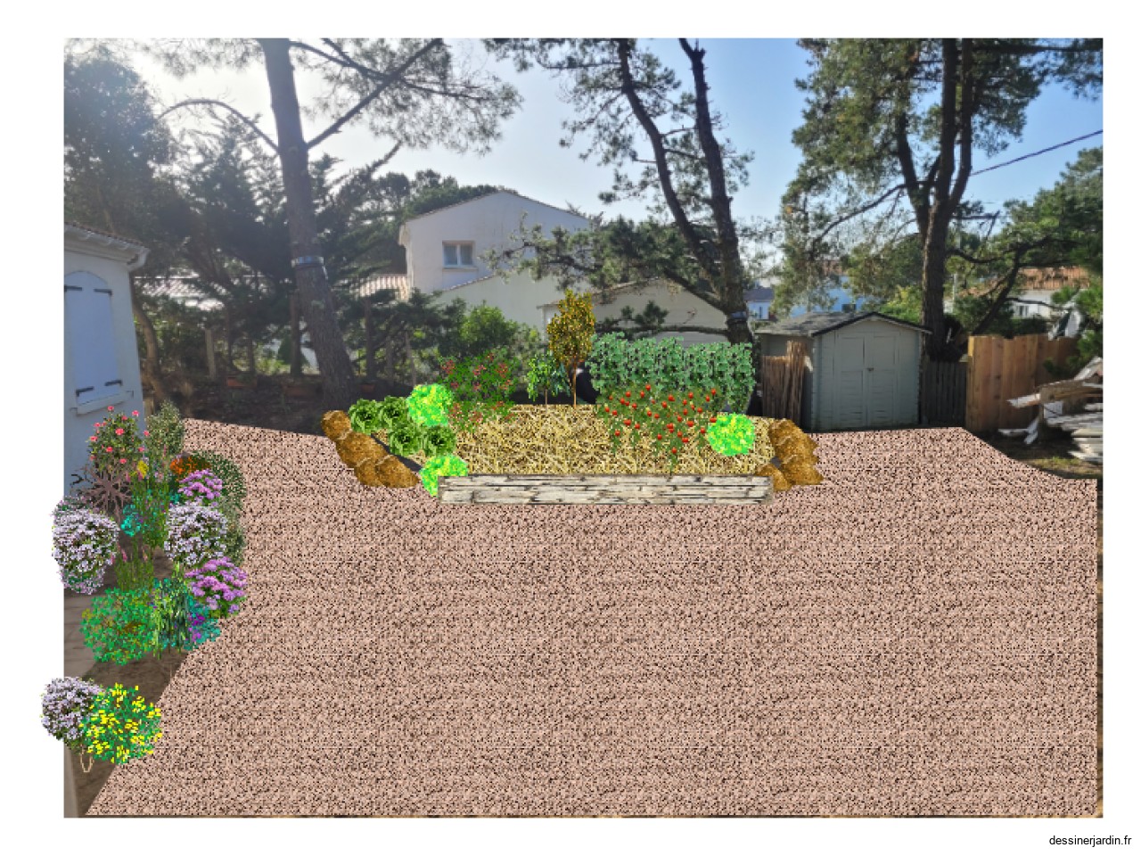 Jardin devant maison 2