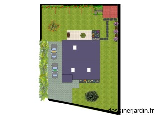 plan jardin vue aerienne