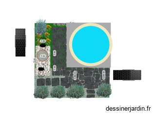 Aménagé piscine