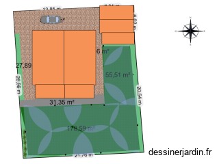 Jardin vue du dessus