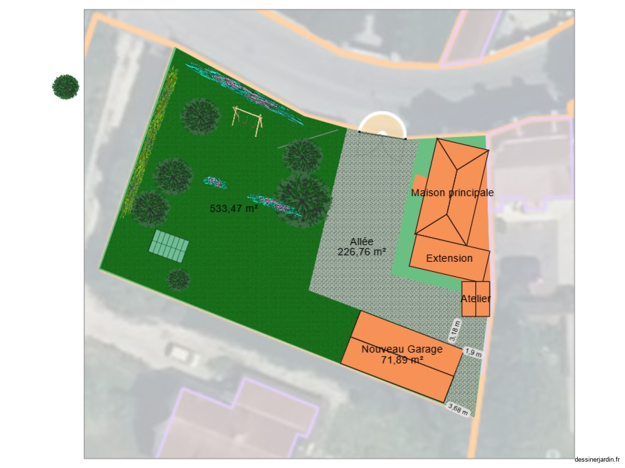 Plan de masse actuel