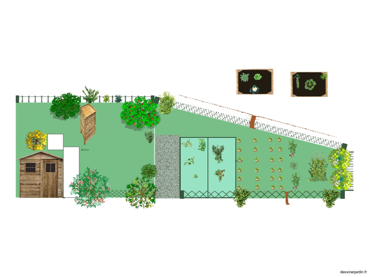 Aménagement du potager