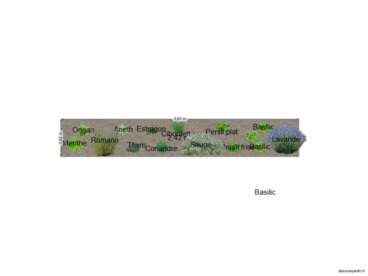 plate bande herbes