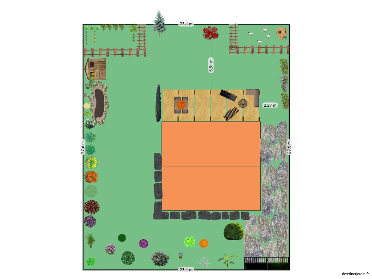 Jardin maison