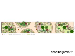Place Cdt Rivère Arbustes + vivaces + ganivelles + réemploi