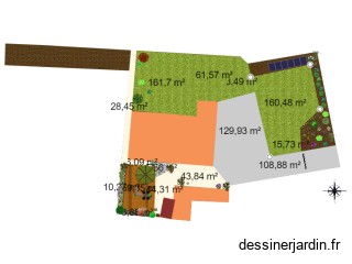 Projet jardin massif maison