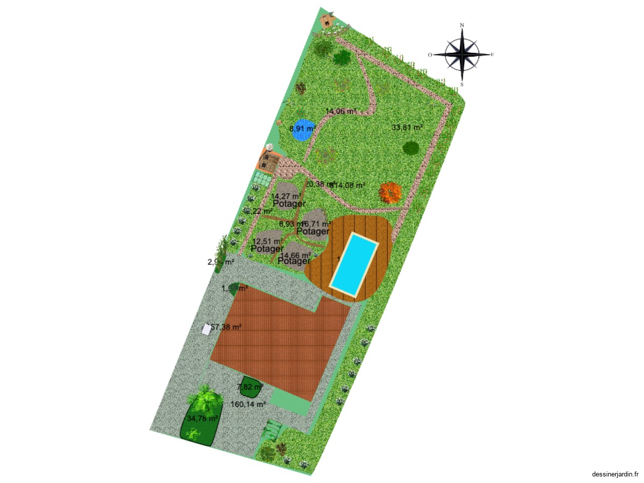 Plan jardin Ondres