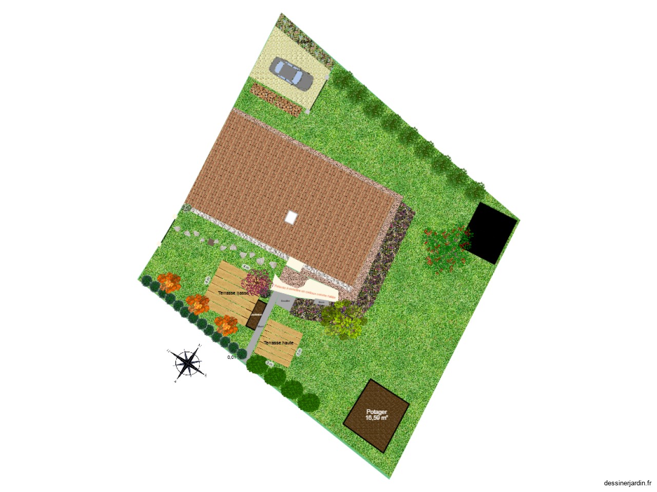 Plan jardin