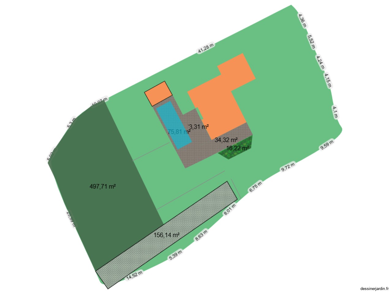 1 er plan de jardin