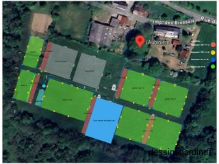 Conception irrigation V avec bassin 30x44