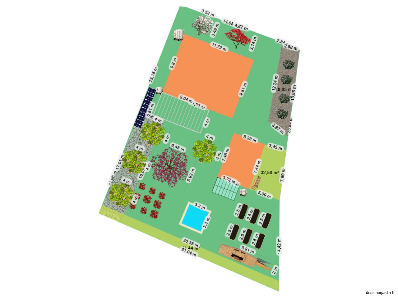 plan de jardin