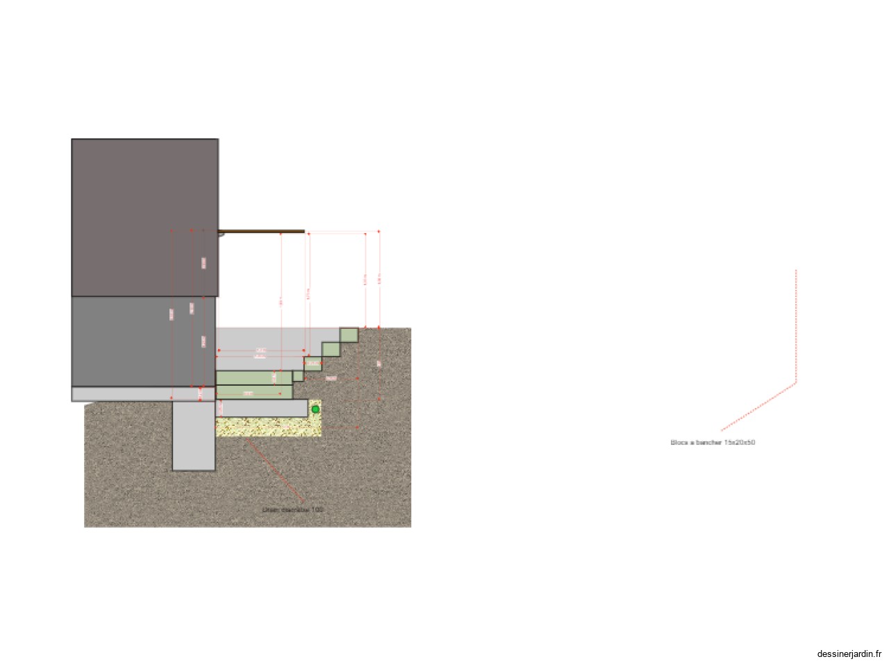 plan coupe escalier