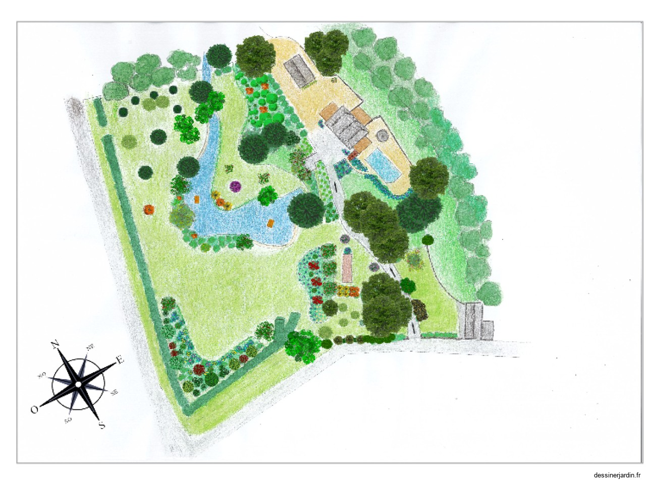 Plan parc Etang