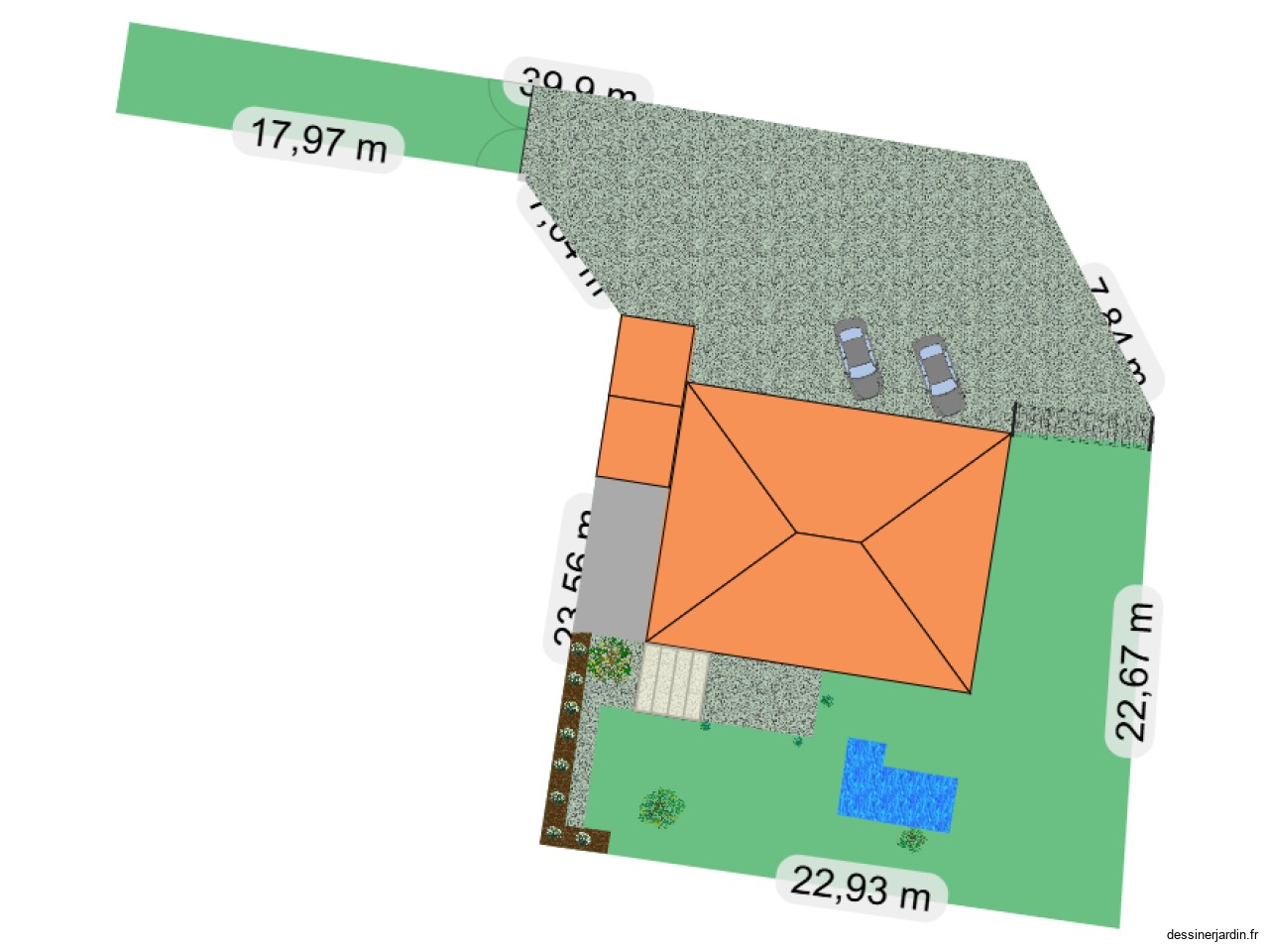 Plan maison exterieur