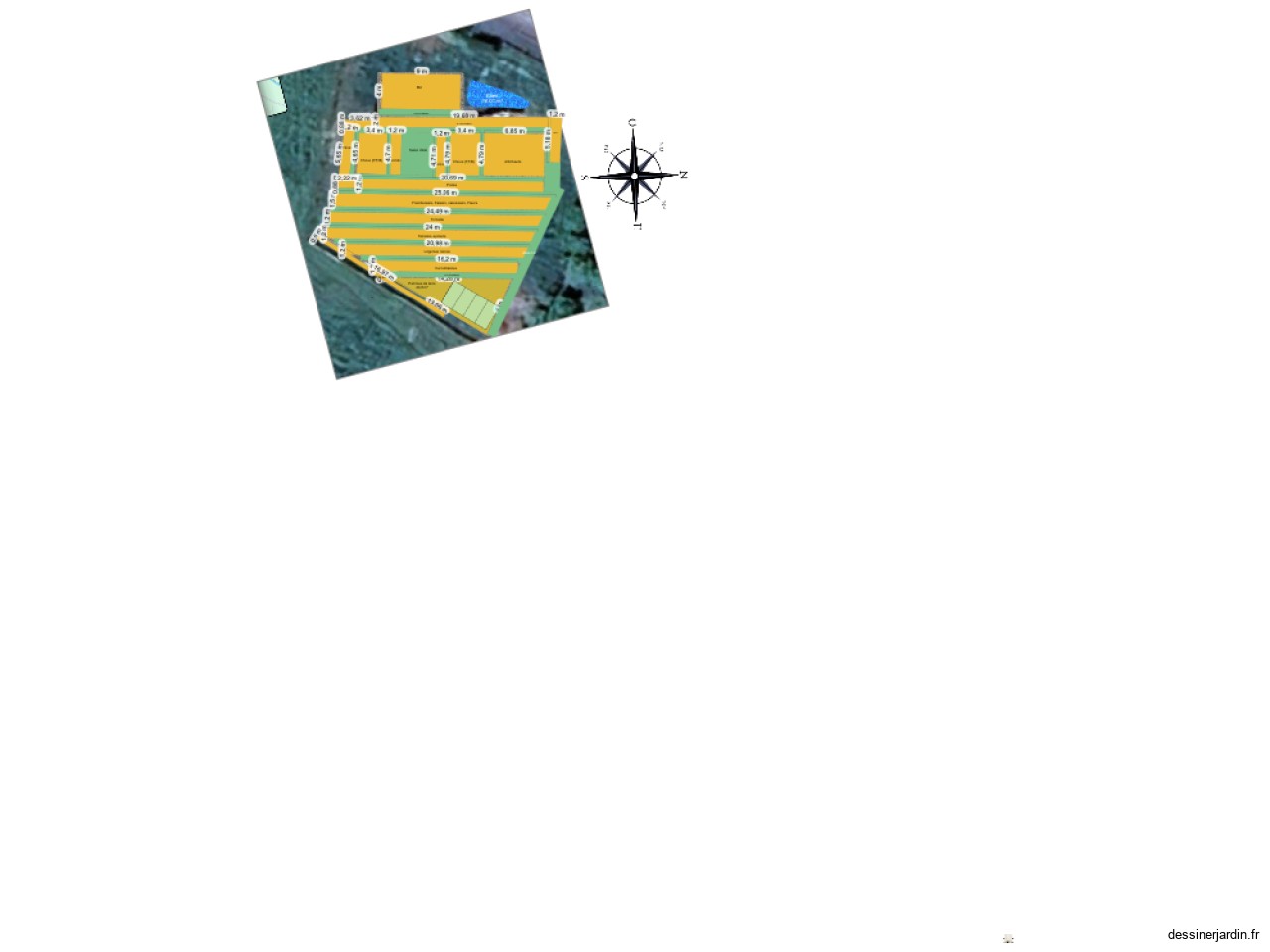 Les Planches Projet 2026 potager plan