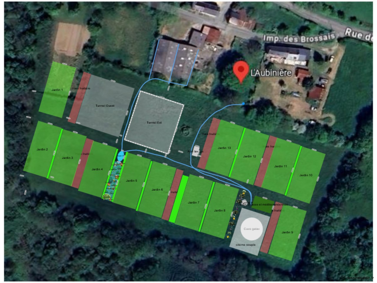 Conception irrigation V avec cuve diam20