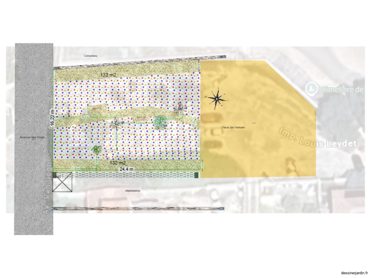 square Bir hakeim plantation