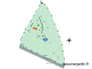 plan de masse étang