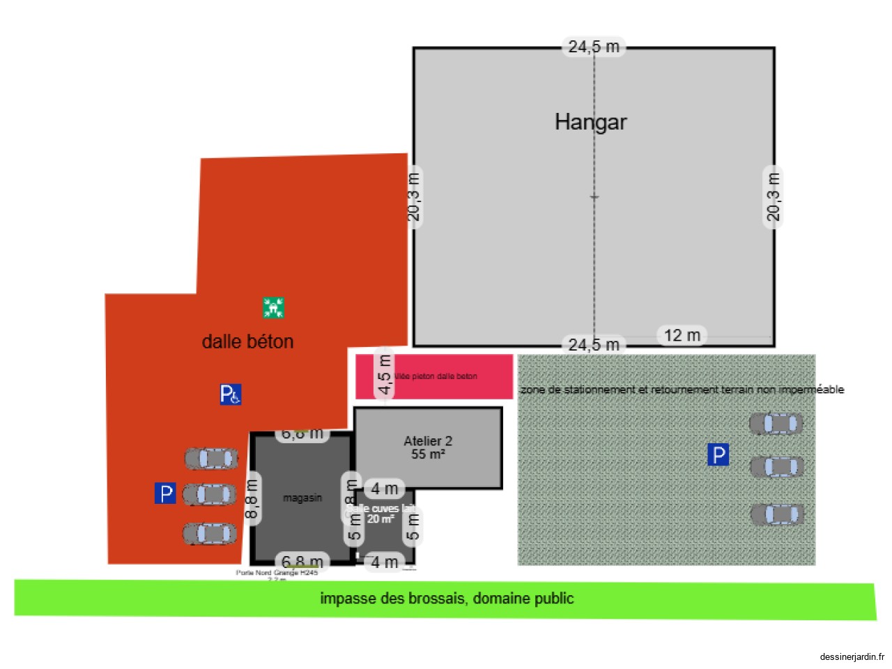 Plans bâtiments ERP m